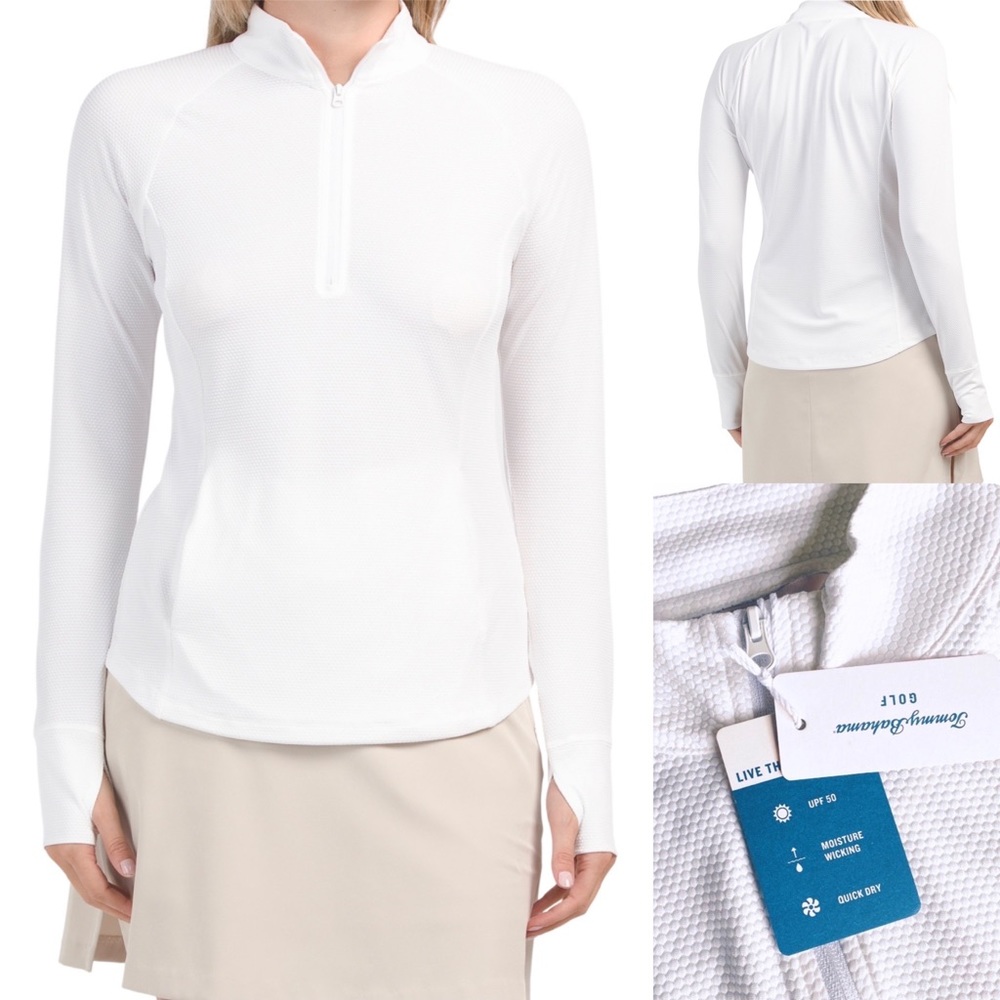 Tommy Bahama Women’s Golf Top Quarter Zip Pullover - Picture 1 of 5